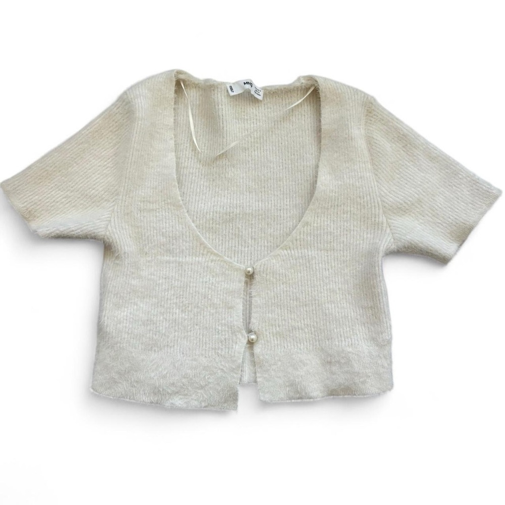 Mango Soft White Knit Sweater